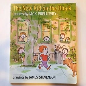 The New Kid on the Block poem book by Jack Prelutsky. Soft cover book.